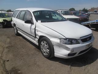 WHITE 2005 FORD BF FALCON XT STATION WAGON: